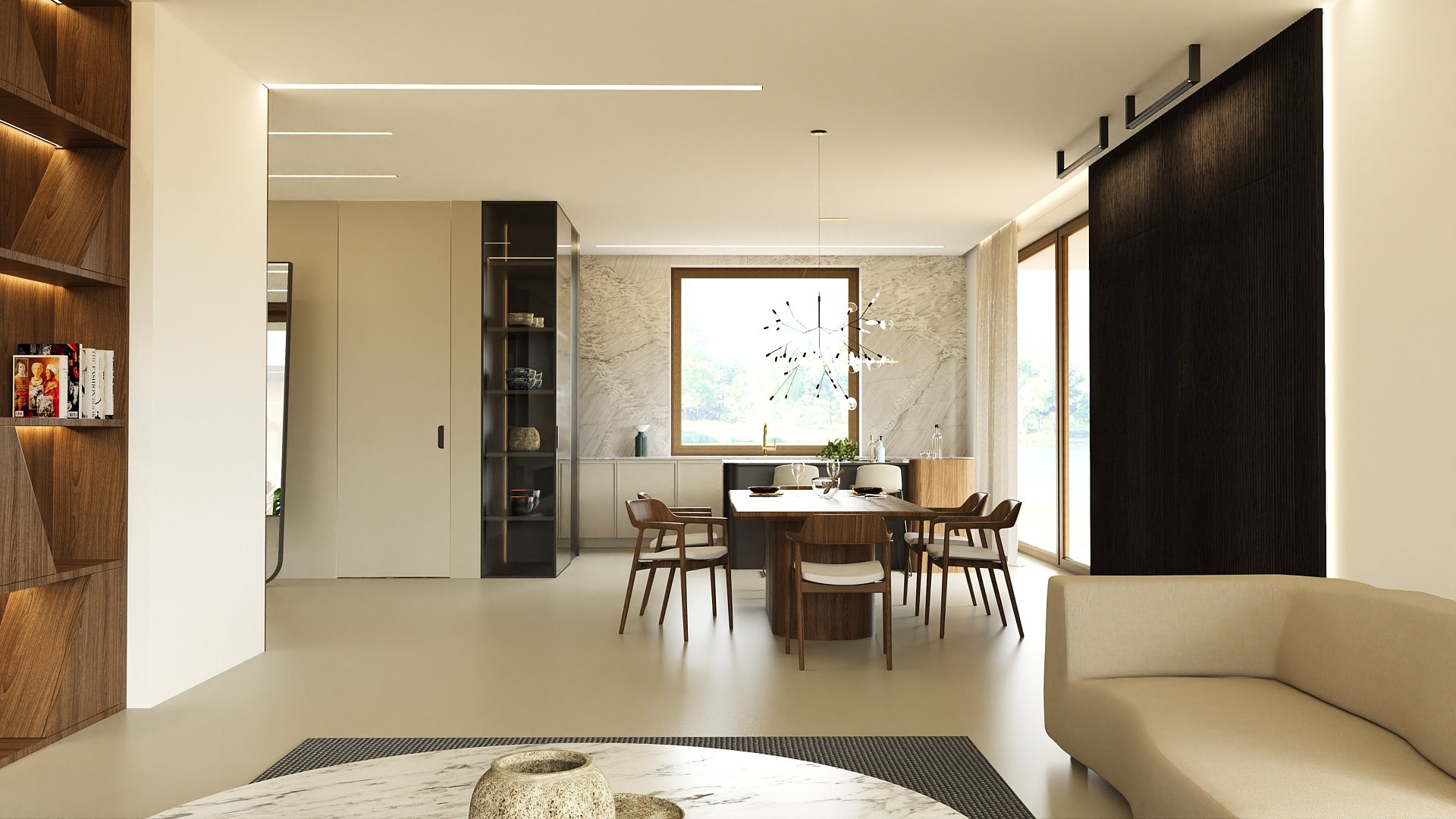 Beżowe fronty w kuchni